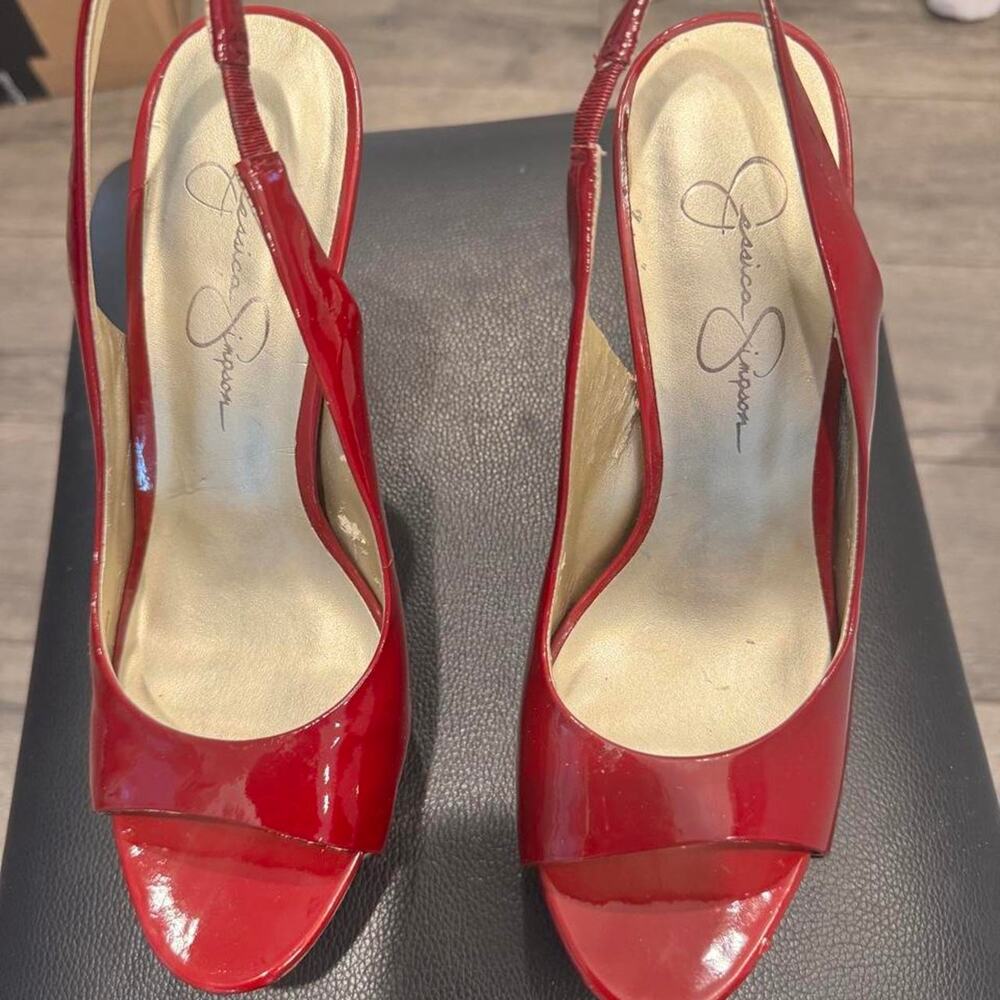 Jessica simpson red patent leather
